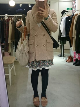 「Language（ランゲージ）のアイテム（トップス）」を使った、Mamiさん（レディース・148cm）の秋コーディネート