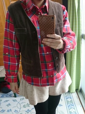 「Language（ランゲージ）のアイテム（パンツ）」を使った、Mamiさん（レディース・148cm）の冬コーディネート