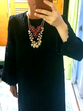 「Language（ランゲージ）のアイテム（ワンピース/ドレス）」を使った、Mamiさん（レディース・148cm）の冬コーディネート