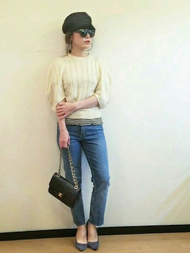 「H&M（エイチ・アンド・エム）のアイテム（パンツ）」を使った、shukoさん（レディース・158cm）の秋コーディネート