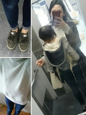 「BALLSEY（ボールジィ）のアイテム（モッズコート）」を使った、aUcさん（レディース・165cm）の冬コーディネート