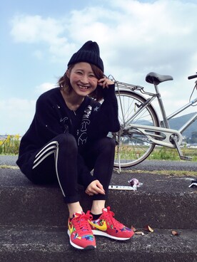 「WEGO（ウィゴー）のアイテム（帽子、ブラック系）」を使った、C O Oさん（レディース・152cm）の秋コーディネート