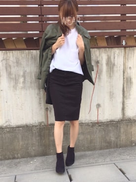 「TODAYFUL（トゥデイフル）のVintageトートバッグ（トートバッグ）」を使った、Sato*さん（レディース・164cm）の秋コーディネート