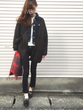 「アイテム（ピアス（両耳用））」を使った、Sato*さん（レディース・164cm・30代）の秋コーディネート