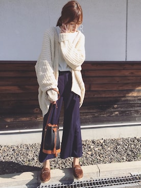 「アイテム（ピアス（両耳用））」を使った、Sato*さん（レディース・164cm・30代）の冬コーディネート