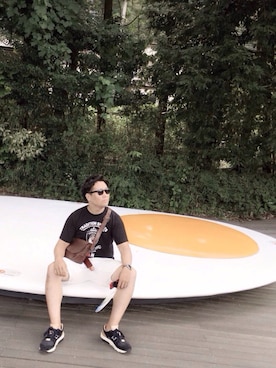 「VAN（バン）のアイテム（トップス）」を使った、緑黄色野菜さん（メンズ・179cm）の秋コーディネート