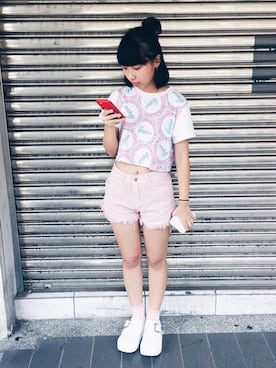 Julie Chinさん(レディース・153cm)の夏コーディネート