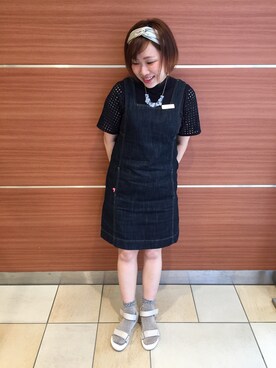 「ハイネックトップス」｜na-naさん（レディース・162cm）の春コーディネート