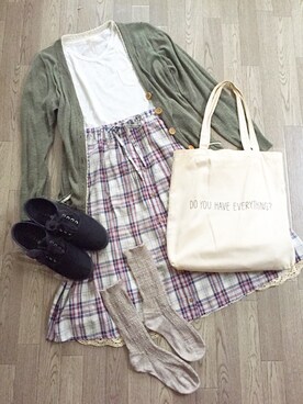 「en face（アンファス）のアイテム」を使った、yukoさん（レディース・160cm）の秋コーディネート