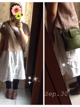 mokaさん（レディース・154cm）の秋コーディネート