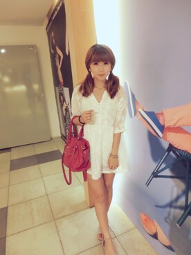 「skirt」｜「アイテム（ワンピース）」を使った、Ann🌺윤아さん（レディース・160cm）の夏コーディネート