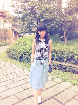 「SUPERGA（スペルガ）のアイテム（その他シューズ）」を使った、Tsai Summerさん（メンズ・165cm）の夏コーディネート