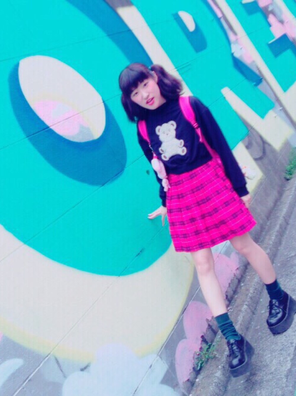 NUNOO×Barbie★バービー☆ビジュー フラップ☆チェーン☆バッグ Barbie（バービー）の「∴WEGO/Barbieロゴデイパック（バック