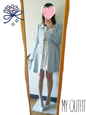 「LODISPOTTO（ロディスポット）のアイテム（トレンチコート）」を使った、さおりさん（レディース・164cm）の春コーディネート