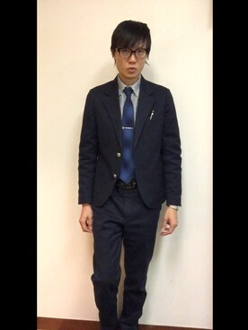 「RRL（ダブル アール エル）のアイテム（フォーマルスーツ/小物）」を使った、LKさん（メンズ・178cm）の春コーディネート