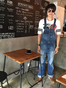 「HYSTERIC GLAMOUR（ヒステリックグラマー）のアイテム（つなぎ/オールインワン）」を使った、LKさん（メンズ・178cm）の夏コーディネート