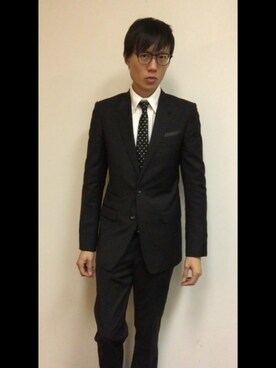 「N.HOOLYWOOD」｜「アイテム（セットアップ）」を使った、LKさん（メンズ・178cm）の秋コーディネート