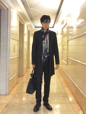 「RRL（ダブル アール エル）のアイテム（フォーマルスーツ/小物）」を使った、LKさん（メンズ・178cm）の冬コーディネート
