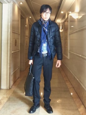 「RRL（ダブル アール エル）のアイテム（フォーマルスーツ/小物）」を使った、LKさん（メンズ・178cm）の冬コーディネート