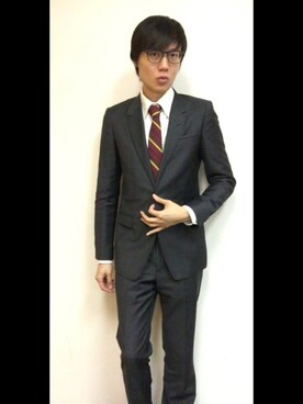 「N.HOOLYWOOD」｜「アイテム（セットアップ）」を使った、LKさん（メンズ・178cm）の春コーディネート