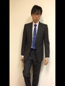 「N.HOOLYWOOD」｜「アイテム（セットアップ）」を使った、LKさん（メンズ・178cm）の春コーディネート