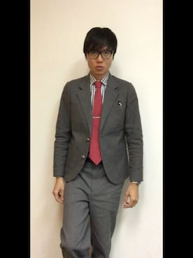 「RRL（ダブル アール エル）のアイテム（フォーマルスーツ/小物）」を使った、LKさん（メンズ・178cm）の春コーディネート