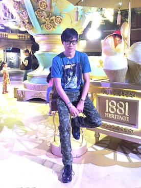 「Saturdays NYC（サタデーズ ニューヨークシティ ）のアイテム（スラックス）」を使った、LKさん（メンズ・178cm）の夏コーディネート