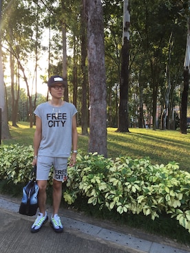 「DSQUARED2（ディースクエアード）のアイテム（バッグ）」を使った、LKさん（メンズ・178cm）の秋コーディネート