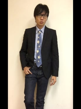 「RRL（ダブル アール エル）のアイテム（フォーマルスーツ/小物）」を使った、LKさん（メンズ・178cm）の秋コーディネート