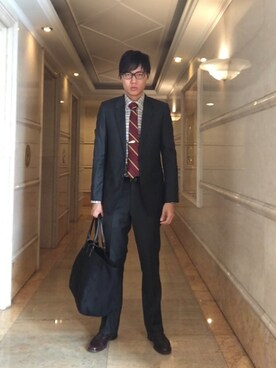 「N.HOOLYWOOD」｜「アイテム（セットアップ）」を使った、LKさん（メンズ・178cm）の秋コーディネート
