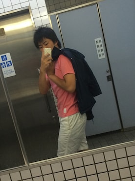 「DOWBL（ダブル）のアイテム（その他シューズ）」を使った、Taiga Toyamaさん（メンズ・173cm）の春コーディネート