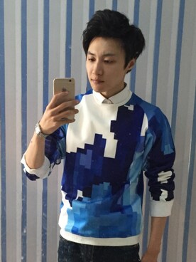 「Ray（レイ）のアイテム（トップス）」を使った、无限lhwさん（メンズ・178cm）の秋コーディネート