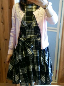 「L'EST ROSE（レストローズ）のアイテム（トップス）」を使った、azuさん（レディース・168cm）の秋コーディネート