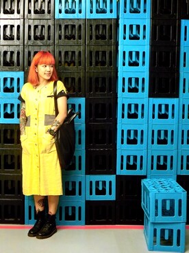 「HYPER GRAND（ハイパーグランド）のアイテム」を使った、JimmaC≮占͘麻͘氏͘≯さん（レディース・160cm）の春コーディネート