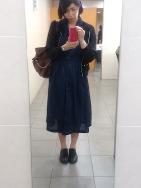 「KIKKA THE DIARY OF（キッカ　ザ　ダイアリー　オブ）のアイテム（ブルゾン）」を使った、Hinakoさん（レディース・167cm）の春コーディネート