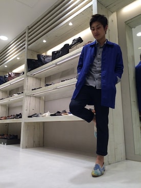 「ショップコート」｜kentaruさん（メンズ・175cm）の春コーディネート