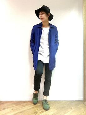 「ショップコート」｜kentaruさん（メンズ・175cm）の春コーディネート