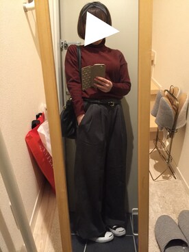 「CONVERSE（コンバース）のCONVERSE コンバース ジャック パーセル / JACK PURCEL（スニーカー）」を使った、あゆ乃さん（レディース・154cm）の冬コーディネート