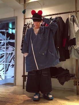 「KIDILL（キディル）のアイテム（その他アウター）」を使った、おのひさん（メンズ・165cm）の夏コーディネート