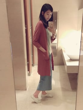 「TAIPEI」｜「アイテム（ピーコート）」を使った、Livaさん（レディース・174cm）の秋コーディネート
