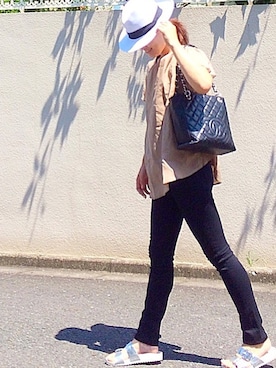 「UNIQLOコーデ」｜永田明華さん（レディース・161cm）の夏コーディネート