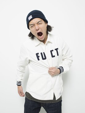 「fuct（ファクト）のアイテム（帽子）」を使った、りょうさん（メンズ・170cm）の春コーディネート