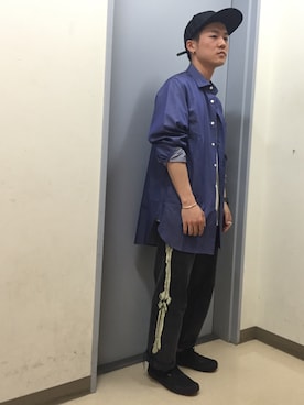 「Name.（ネーム）のアイテム」を使った、Hikimaさん（メンズ・165cm）の夏コーディネート