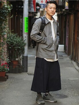 「WEYEP（ウィエップ）のアイテム」を使った、Hikimaさん（メンズ・165cm）の冬コーディネート