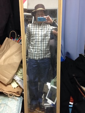 「POINTER（ポインター ）のアイテム（パンツ）」を使った、フローディングさん（メンズ・163cm）の冬コーディネート