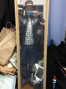 「POINTER（ポインター ）のアイテム（パンツ）」を使った、フローディングさん（メンズ・163cm）の冬コーディネート