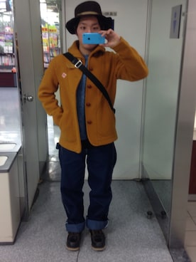 「POINTER（ポインター ）のアイテム（パンツ）」を使った、フローディングさん（メンズ・163cm）の冬コーディネート