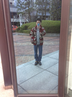 「カウチン」｜フローディングさん（メンズ・165cm）の春コーディネート