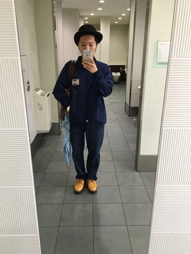 「ルード」｜「アイテム（ナイロンジャケット）」を使った、フローディングさん（メンズ・165cm）の夏コーディネート