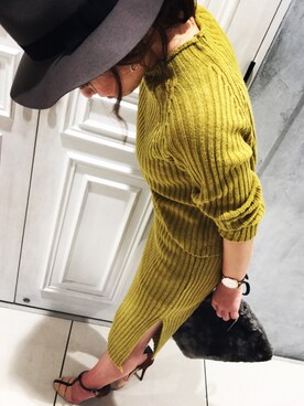 「MUSE（ミューズ）のアイテム（トップス）」を使った、museさん（レディース・156cm）の冬コーディネート